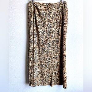 Animal Print Maxi Skirt